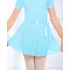 imageStelle Girls Women Ballet Skirt Dance Wrap Skirt Chiffon Toddler Ballet Skirts04pool Blue Shiny Skirtad Tie