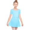 imageStelle Girls Women Ballet Skirt Dance Wrap Skirt Chiffon Toddler Ballet Skirts04pool Blue Shiny Skirtad Tie
