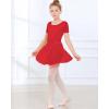 imageStelle Girls Women Ballet Skirt Dance Wrap Skirt Chiffon Toddler Ballet Skirts04red Shiny Skirtad Tie