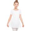 imageStelle Girls Women Ballet Skirt Dance Wrap Skirt Chiffon Toddler Ballet Skirts04white Shiny Skirtad Tie