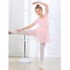 imageStelle Girls Women Ballet Skirt Dance Wrap Skirt Chiffon Toddler Ballet Skirts05pink Shiny Skirt Pull on 
