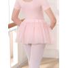 imageStelle Girls Women Ballet Skirt Dance Wrap Skirt Chiffon Toddler Ballet Skirts07pink Shiny Tutu Skirt