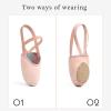 imageStelle Half Soles Dance Shoes Women Men Canvas Lyrical Pirouette Ballet Shoes Turners Dance Shoes for ContemporaryBallet Pink