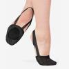 imageStelle Half Soles Dance Shoes Women Men Canvas Lyrical Pirouette Ballet Shoes Turners Dance Shoes for ContemporaryBlack