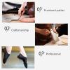 imageStelle Jazz Shoes for Girls Boys Leather Unisex SlipOn Dance Shoes ToddlerLittle KidBig KidTan