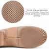 imageStelle Jazz Shoes for Girls Boys Leather Unisex SlipOn Dance Shoes ToddlerLittle KidBig KidTan