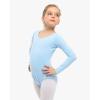 imageStelle Long Sleeve Ballet Leotards for Girls Dance Leotard Black Gymnastics Ballet Outfits ToddlerLittle KidBig kidBlue