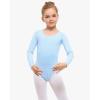 imageStelle Long Sleeve Ballet Leotards for Girls Dance Leotard Black Gymnastics Ballet Outfits ToddlerLittle KidBig kidBlue