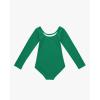 imageStelle Long Sleeve Ballet Leotards for Girls Dance Leotard Black Gymnastics Ballet Outfits ToddlerLittle KidBig kidGreen