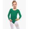 imageStelle Long Sleeve Ballet Leotards for Girls Dance Leotard Black Gymnastics Ballet Outfits ToddlerLittle KidBig kidGreen