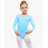 imageStelle Long Sleeve Ballet Leotards for Girls Dance Leotard Black Gymnastics Ballet Outfits ToddlerLittle KidBig kidPool Blue