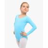 imageStelle Long Sleeve Ballet Leotards for Girls Dance Leotard Black Gymnastics Ballet Outfits ToddlerLittle KidBig kidPool Blue