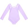 imageStelle Long Sleeve Ballet Leotards for Girls Dance Leotard Black Gymnastics Ballet Outfits ToddlerLittle KidBig kidPurple