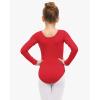 imageStelle Long Sleeve Ballet Leotards for Girls Dance Leotard Black Gymnastics Ballet Outfits ToddlerLittle KidBig kidRed