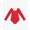 imageStelle Long Sleeve Ballet Leotards for Girls Dance Leotard Black Gymnastics Ballet Outfits ToddlerLittle KidBig kidRed