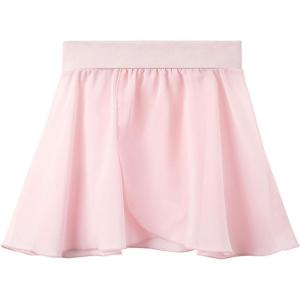 imageStelle Girls Women Ballet Skirt Dance Wrap Skirt Chiffon Toddler Ballet Skirts01pink Pull On