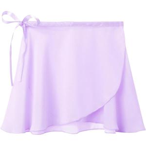 imageStelle Girls Women Ballet Skirt Dance Wrap Skirt Chiffon Toddler Ballet Skirts02lavender Adjustable Tie