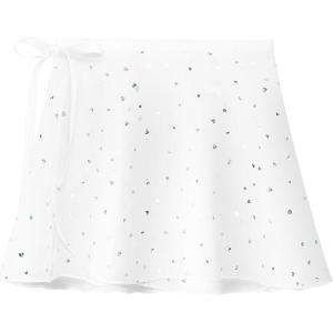 imageStelle Girls Women Ballet Skirt Dance Wrap Skirt Chiffon Toddler Ballet Skirts04white Shiny Skirtad Tie