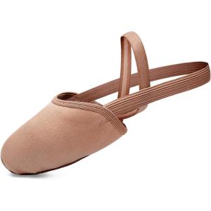 imageStelle Half Soles Dance Shoes Women Men Canvas Lyrical Pirouette Ballet Shoes Turners Dance Shoes for ContemporaryTan