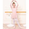 imageStelle Ballet Leotards for Girls Long Sleeve Toddler Dance Leotard Outfits with Skirt ClassicLittleBig KidBallet Pink