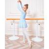 imageStelle Ballet Leotards for Girls Long Sleeve Toddler Dance Leotard Outfits with Skirt ClassicLittleBig KidBlue