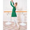 imageStelle Ballet Leotards for Girls Long Sleeve Toddler Dance Leotard Outfits with Skirt ClassicLittleBig KidGreen