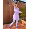 imageStelle Ballet Leotards for Girls Long Sleeve Toddler Dance Leotard Outfits with Skirt ClassicLittleBig KidPurple
