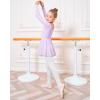imageStelle Ballet Leotards for Girls Long Sleeve Toddler Dance Leotard Outfits with Skirt ClassicLittleBig KidPurple