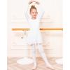 imageStelle Ballet Leotards for Girls Long Sleeve Toddler Dance Leotard Outfits with Skirt ClassicLittleBig KidWhite