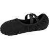 imageStelle Ballet Shoes Toddler Slippers Highly Elastic Canvas Girls Ballerina Dance Shoes for ToddlerLittle KidBig KidWomenBlack