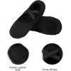 imageStelle Ballet Shoes Toddler Slippers Highly Elastic Canvas Girls Ballerina Dance Shoes for ToddlerLittle KidBig KidWomenBlack