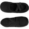 imageStelle Ballet Shoes Toddler Slippers Highly Elastic Canvas Girls Ballerina Dance Shoes for ToddlerLittle KidBig KidWomenBlack