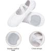 imageStelle Ballet Shoes Toddler Slippers Highly Elastic Canvas Girls Ballerina Dance Shoes for ToddlerLittle KidBig KidWomenWhite