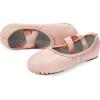 imageStelle Ballet Shoes for Girls Dance Slippers Genuine Leather Ballerina Shoes for ToddlerLittle KidBig KidBallet Pink Notie