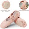 imageStelle Ballet Shoes for Girls Dance Slippers Genuine Leather Ballerina Shoes for ToddlerLittle KidBig KidBallet Pink Notie