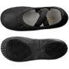 imageStelle Ballet Shoes for Girls Dance Slippers Genuine Leather Ballerina Shoes for ToddlerLittle KidBig KidBlack Notie