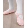 imageStelle Ballet Shoes for Girls Dance Slippers Genuine Leather Ballerina Shoes for ToddlerLittle KidBig KidPink Notie
