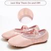 imageStelle Ballet Shoes for Girls Toddler Dance Slippers Soft Leather Ballerina Boys Shoes for ToddlerLittle KidBig KidWomenBallet Pink