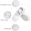imageStelle Canvas Ballet Shoes Toddler Girls Ballet Slippers NoTie Boys Dance ShoesWhite