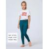imageStelle Girls Athletic Leggings Kids Dance Running Yoga Pants Workout Active Dance Tights with PocketsDark Teal