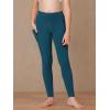imageStelle Girls Athletic Leggings Kids Dance Running Yoga Pants Workout Active Dance Tights with PocketsDark Teal