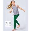 imageStelle Girls Athletic Leggings Kids Dance Running Yoga Pants Workout Active Dance Tights with PocketsEvergreen2 Side Pocket