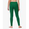 imageStelle Girls Athletic Leggings Kids Dance Running Yoga Pants Workout Active Dance Tights with PocketsEvergreen2 Side Pocket