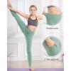 imageStelle Girls Athletic Leggings Kids Dance Running Yoga Pants Workout Active Dance Tights with PocketsJade Green