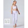 imageStelle Girls Athletic Leggings Kids Dance Running Yoga Pants Workout Active Dance Tights with PocketsLavender 2 Side Pocket
