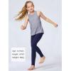 imageStelle Girls Athletic Leggings Kids Dance Running Yoga Pants Workout Active Dance Tights with PocketsMidnight Blue