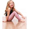 imageStelle Girls Athletic Leggings Kids Dance Running Yoga Pants Workout Active Dance Tights with PocketsPink 2 Side Pocket