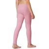 imageStelle Girls Athletic Leggings Kids Dance Running Yoga Pants Workout Active Dance Tights with PocketsPink 2 Side Pocket