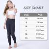 imageStelle Girls Athletic Leggings Kids Dance Workout Running Yoga Pants with Hidden PocketBlackoceanic