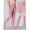 imageStelle Girls Athletic Leggings Kids Dance Workout Running Yoga Pants with Hidden PocketBlackpink